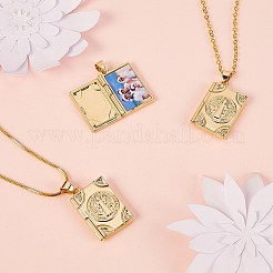 5Pcs Rack Plating Brass Micro Pave Clear Cubic Zirconia Locket Pendants&nbsp;ZIRC-SZ0003-78