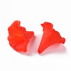 透明なアクリルビーズ  オランダカイウユリ  艶消し  ミックスカラー  40.5x33x35mm  穴：1.8mm  約135個/500g&nbsp;BSF796M