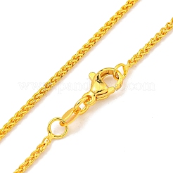 女性用真鍮製喜平チェーンネックレス  24KGP本金メッキ  18インチ（45.8cm）&nbsp;NJEW-G084-21G