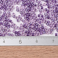 MIYUKIデリカビーズ  シリンダー  日本製シードビーズ  11/0  （db1754)スパークリングパープルライニングクリスタルAB  1.3x1.6mm  穴：0.8mm  約2000PCS /ボトル  10 G /ボトル&nbsp;SEED-JP0008-DB1754