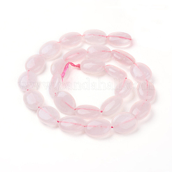 Natural Rose Quartz Beads Strands&nbsp;G-G731-14-16x12mm