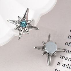 Rhinestone Star Clip-on Earrings&nbsp;EJEW-B116-01P-04