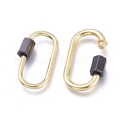 Brass Screw Carabiner Lock Charms&nbsp;KK-I673-05B