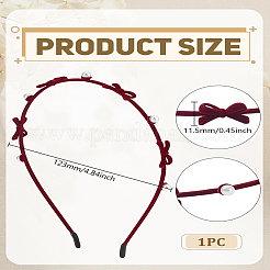 1Pc Velet & Alloy Hair Bands&nbsp;OHAR-LP0003-008A