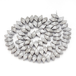 Electroplate Non-magnetic Synthetic Hematite Beads Strands&nbsp;G-T061-173