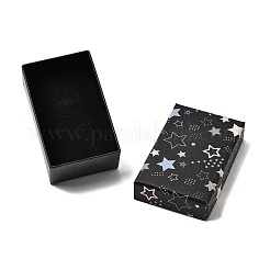 Star Print Paperboard Jewelry Gift Boxes&nbsp;CON-K016-01C