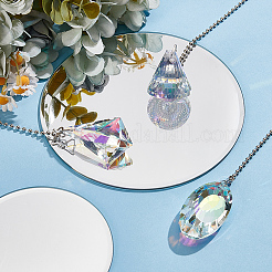 3Pcs 3 Styles Glass Charms Ceiling Fan Pull Chain Extenders&nbsp;HJEW-SP0001-73