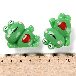 Cartoon Cute Resin 3D Frog Figurines&nbsp;LS-RESI-Z024-01B