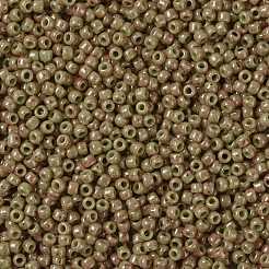 トーホー 11/0ラウンドビーズ  日本製シードビーズ  （1209)つの不透明なアボカドピンクの大理石  2.2mm  穴：0.8mm  約50000個/ポンド&nbsp;SEED-TR11-1209