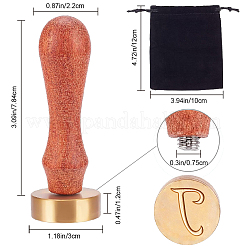 1Pc Golden Tone Brass Stamp Head&nbsp;DIY-CA0006-82E