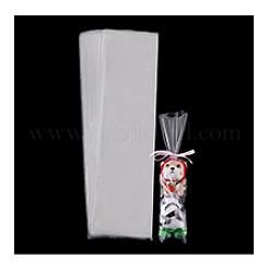 長方形プラスチック包装用ロングバッグ100個  透明  40.7x10x0.015cm&nbsp;PE-PH0001-07
