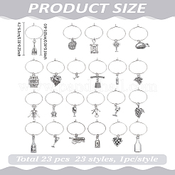 Tibetan Style Alloy Wine Glass Charms&nbsp;AJEW-LP00002