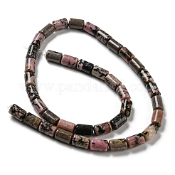天然石ロードナイトビーズ連売り  コラム  10x6mm  穴：0.8mm  約40個/連  15.67''（39.8センチメートル）&nbsp;G-M420-E07-03