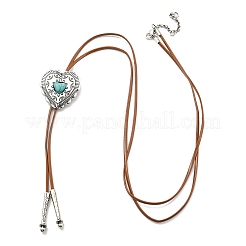 Alloy Pendant Necklaces with  Synthetic Turquoise&nbsp;NJEW-A022-02B