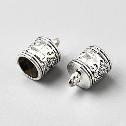 Tibetan Style Alloy Cord Ends&nbsp;PALLOY-WH20048-27AS