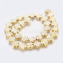Electroplated Non-magnetic Synthetic Hematite Bead Strand&nbsp;G-E495-09A-02