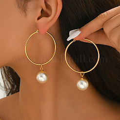 Round Stainless Steel Hoop Earrings&nbsp;ON7765
