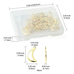 40Pcs 304 Stainless Steel Charms&nbsp;STAS-FS0001-51