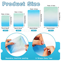 72Pcs 4 Styles Two Tone Rectangle Plastic Gift Bags&nbsp;OPP-TA0001-15A