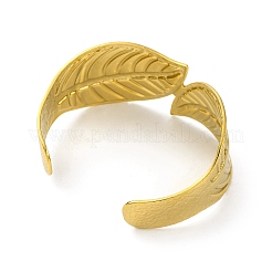 Ion Plating(IP) 304 Stainless Steel Cuff Bangles for Women&nbsp;BJEW-G729-04G