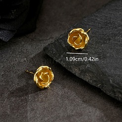 Brass Flower Stud Earrings&nbsp;IE2637