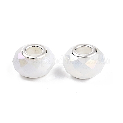 Imitation Jade Glass European Beads&nbsp;GPDL-N004-B14mm-A01