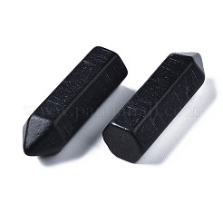 合成ターコイズビーズ  染め  鉛筆  ブラック  35.5x12x11mm&nbsp;G-S356-05B-02