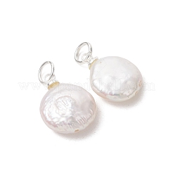 Natural Baroque Pearl Keshi Pearl Pendants&nbsp;PALLOY-JF05372