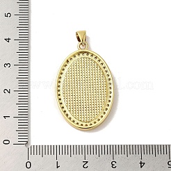 Brass Micro Pave Cubic Zirconia Pendants&nbsp;KK-C058-08G
