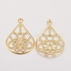 201 Stainless Steel Filigree Pendants&nbsp;X-STAS-F162-35G