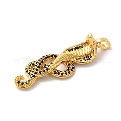 Rack Plating Brass Micro Pave Cubic Zirconia Pendants&nbsp;KK-U022-01A-02