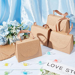 Foldable Kraft Paper Candy Gift Box&nbsp;CON-WH0094-24B