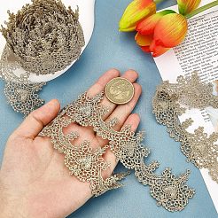 刺繍チロリアンテープ  ジャカードリボン  ハート  ゴールド  1-3/4インチ（43mm）  約5ヤード（4.57m）/箱&nbsp;OCOR-CA0001-21