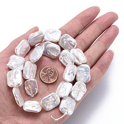 Natural Keshi Pearl Beads Strands&nbsp;PEAR-S020-K05