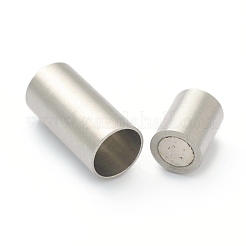 変色しにくい304ステンレススチール製のマグネット留め具と接着端  コラム  ステンレス鋼色  穴：4mm  16mm&nbsp;STAS-B017-01B-P