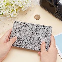Rectangle Natural Poriferous Marble Ornaments&nbsp;DJEW-WH0015-49A