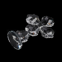 天然水晶の十字架の置物  ホームデスクトップ装飾用  透明  70x132x195mm&nbsp;AJEW-H154-01B