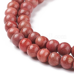 Natural Silver Line Jasper Beads Strands&nbsp;G-P451-02C