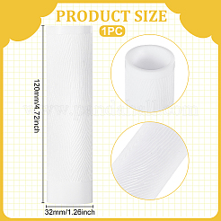 アクリルハンドル粘土テクスチャローラー  陶器ツール  ホワイト  120x32mm&nbsp;DIY-WH0699-74