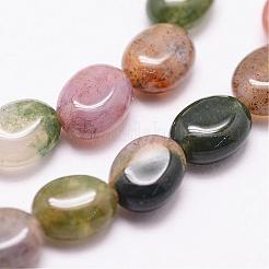 Natural Indian Agate Beads Strands&nbsp;G-N0173-02-6x8mm