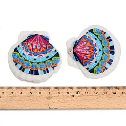 Printed Natural Shell Big Pendants&nbsp;SH-CBA93AD-19A