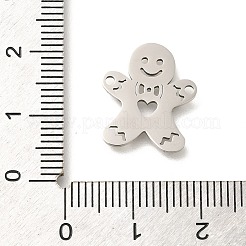 201 Stainless Steel Laser Cut Connector Charms&nbsp;X-STAS-R132-10P