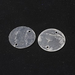 Natural Capiz Shell Connector Charms&nbsp;BSHE-S304-11