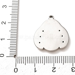 304 Stainless Steel Rhinestone Pendants&nbsp;RB-CBA862B-01P