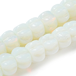 オパールビーズ連売り  カボチャ  12x7.5~8mm  穴：1.4mm  約25個/連  7.48~7.87''（19~20センチメートル）&nbsp;G-G142-A19-01