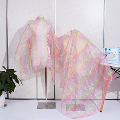 ポリエステルメッシュ生地  衣類用アクセサリー  ピンク  2860x1415x0.2mm&nbsp;DIY-WH0698-012B