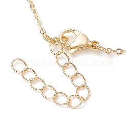 女性用合金エナメルペンダントネックレス  花  ゴールドカラー  15.55インチ（39.5cm）&nbsp;NJEW-JN04806