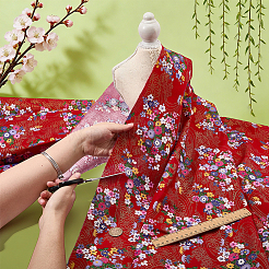Japanese-style Cotton Fabric&nbsp;DIY-WH0780-30A