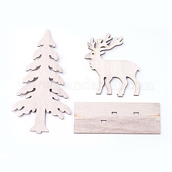 Undyed Platane Wood Home Display Decorations&nbsp;DJEW-F006-02