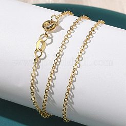 2MM Brass Cable Chain Necklaces&nbsp;NJEW-G183-03G-01